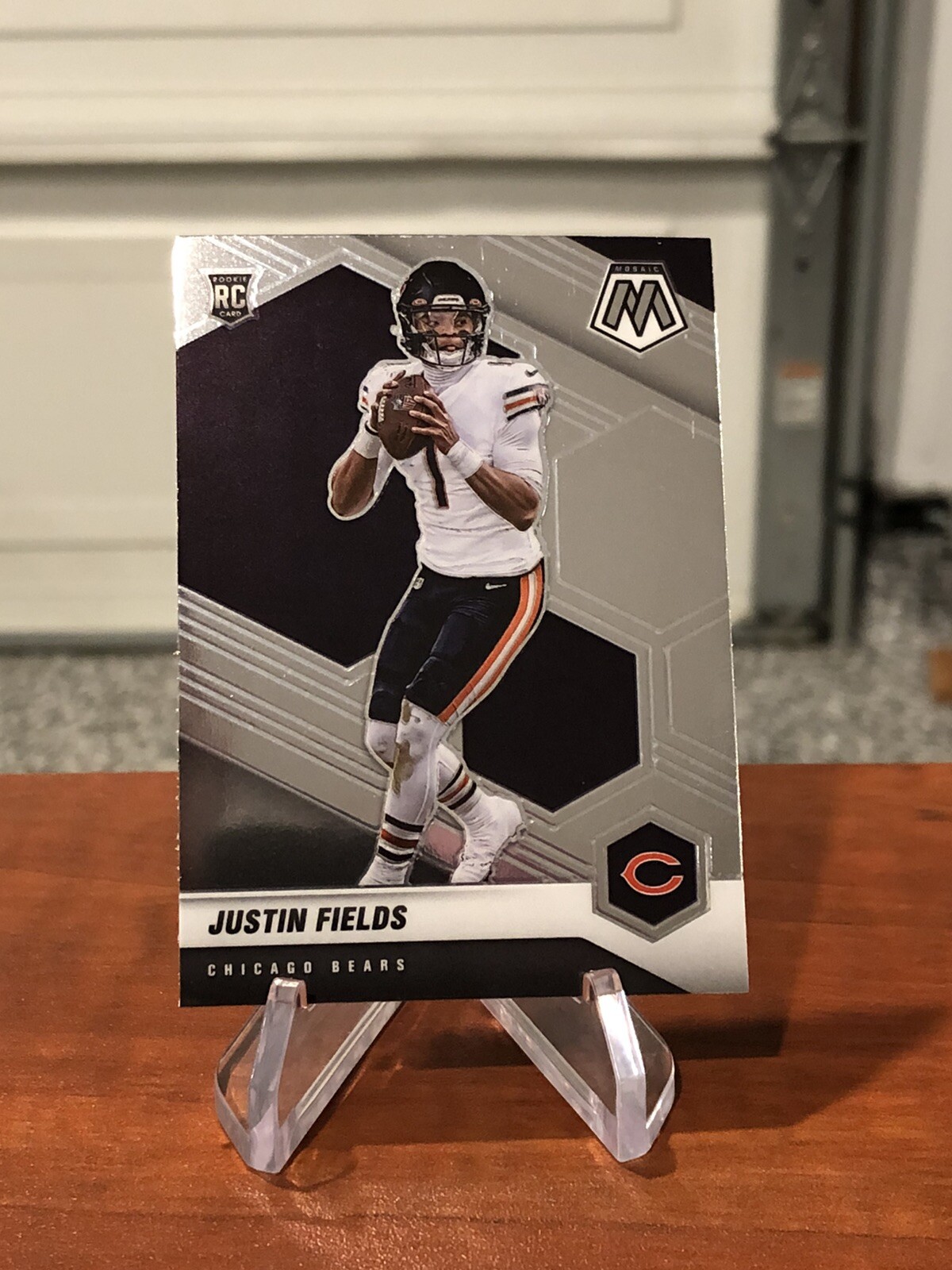 JUSTIN FIELDS 2021 Panini Mosaic Football Rookie Card RC #304 Bears NFL Chicago