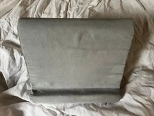 Flippy Original Gray Pillow Tablet Ipad Stand Holder 9" X 10" Plush Cushion