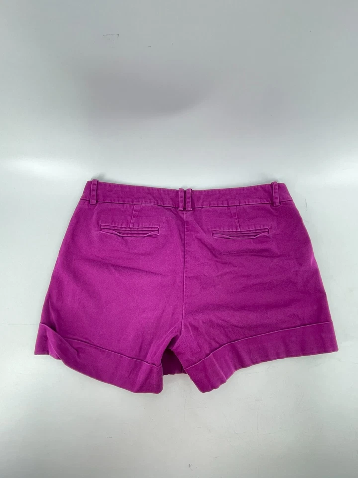 Mossimo Women's Fuchsia Purple Flat Front Casual Chino Shorts Size 4 Fit 3 - Image 4 of 4