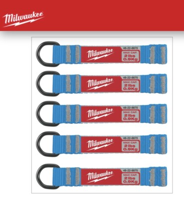 #ad Milwaukee Tool 48 22 8870 5 Pc. 2 Lb. D Ring Web Attachment $5.00