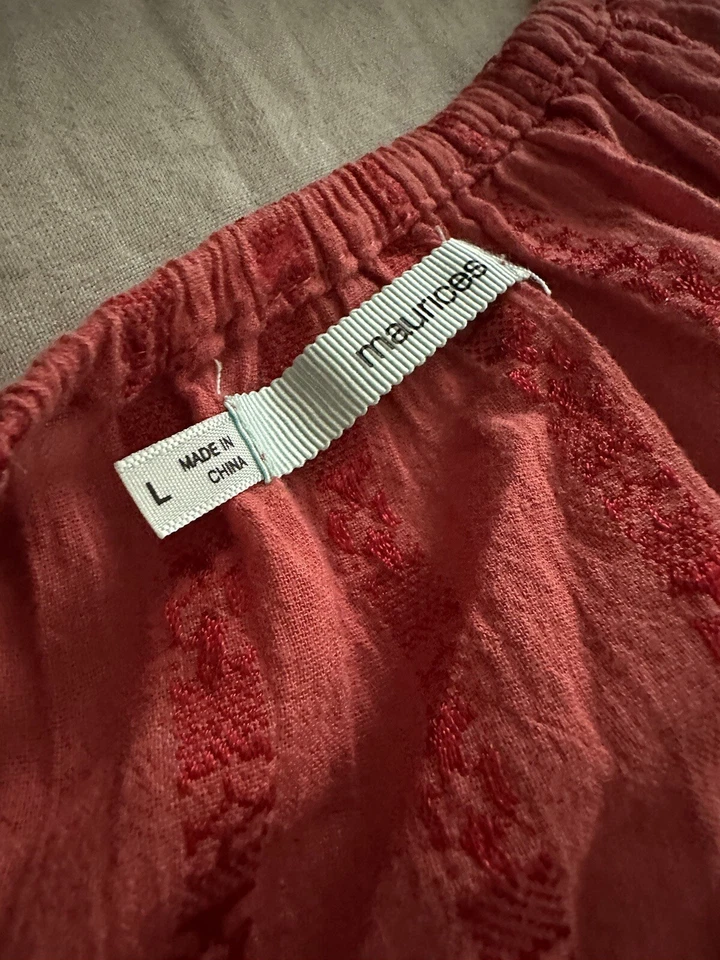 Blusa Maurice’s Grande Mujer Top Cuello en V Manga 3/4 Boho Pullover PS17 Foto 4 de 4