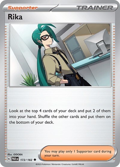 ◆rika◆ 1x Rika (#172/182) NM Eng Pokemon - SV04: Paradox Rift | eBay