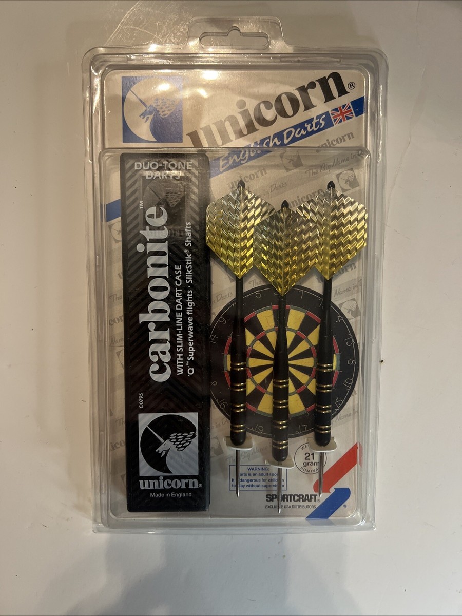 Vintage Unicorn English Darts Carbonite Dart Kit 21 Gram Brand New