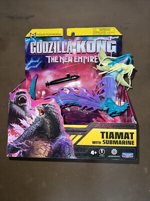 2024 Playmates Godzilla X Kong Monsterverse TIAMAT With Submarine Figure NEW