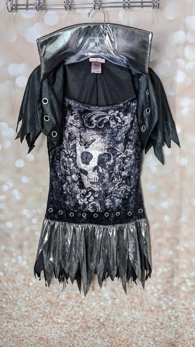 silver gothic dress Mrat Women's Steampunk Gothic Dress Gothic Dress Floor Length Cosplay Dress Hoodies Zipper Dress Cosplay Retro Gown Gothic Court Cosplay Long Sleeve Hooded Retro Gown Silver XL