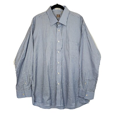 peter millar long sleeve dress shirts Peter Millar Langley Crown Lite Cotton-Stretch Sport Shirt: Windsor Blue XL