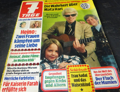 7 Tage NR.15/1978 Mireille Mathieu/Julio Iglesias/Hildegard Knef/Heino/Wei .Rößl