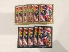 Lot (14) KENNEDY BROOKS 2022 Sage Low Series Football ARTISTRY 9 Gold 5 Base