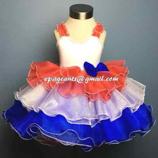 National Pageant Dress Shell / Patriotic wear / 4th of July wear