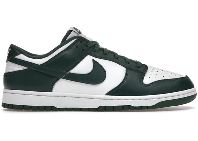 Nike Size 8 Dunk Low Michigan State Green White - DD1391-101