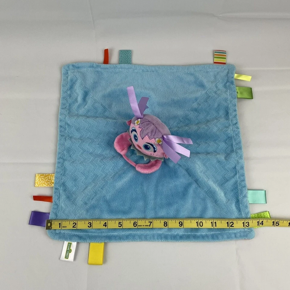 Детское милое защитное одеяло Bright Starts Sesame Street Abby 13 дюймов сине-розовое - Изображение 4 из 4