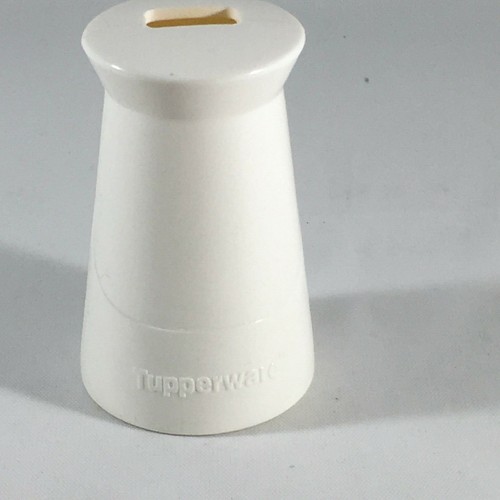 Tupperware Weighted Toothbrush Holder White Vintage - Picture 2 of 4