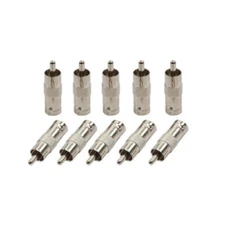 30pcs BNC Female to RCA Male Coax Cable Video Adapter TV Connector CCTV Security