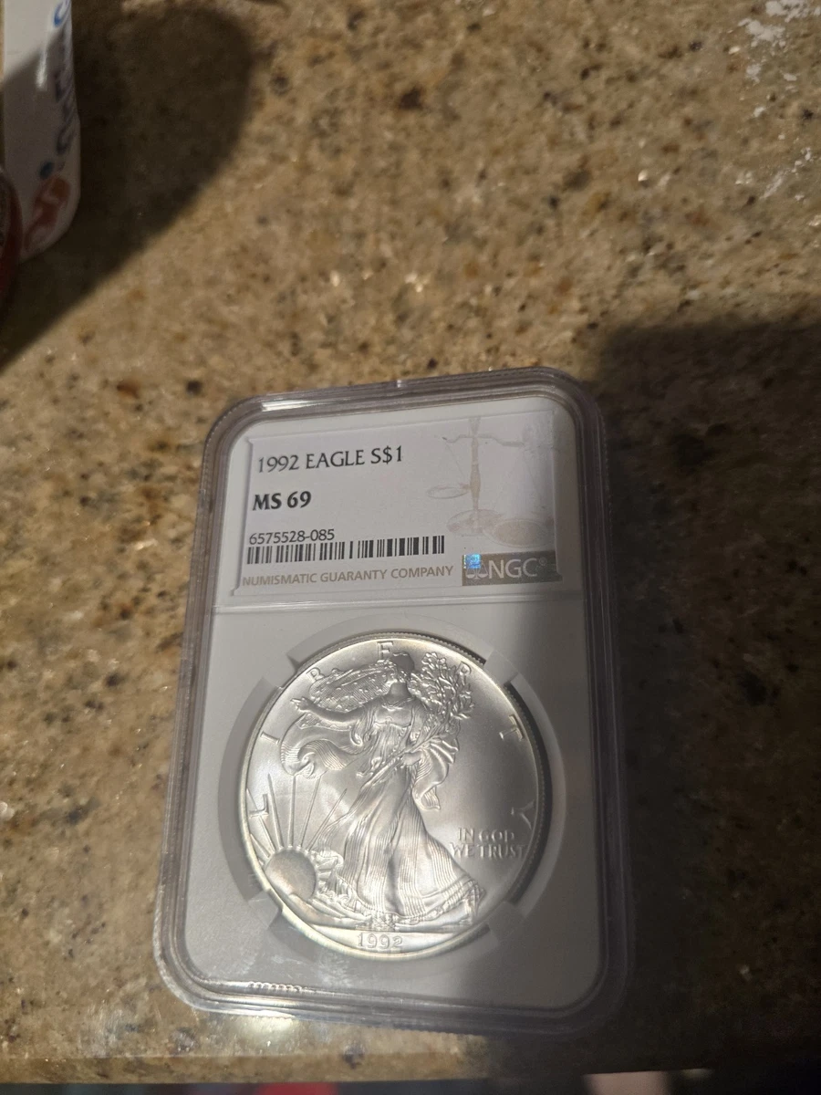 American Eagle MS 69 Graded 1992 Silver Bullion Coins for sale | eBay