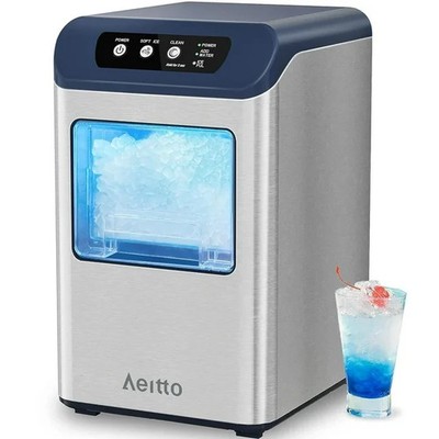 *NEW* Aeitto Nugget Ice Maker Countertop, 55 lbs/Day, Chewable Ice Maker, Rapid 