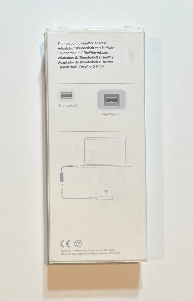 Adaptador FireWire Thunderbolt MD464ZM/A (igual que MD464LL/A) Foto 2 de 4