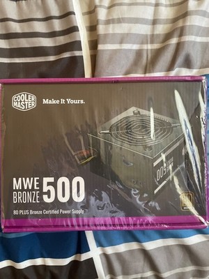 New Cooler Master MWE BRONZE 500 Watt 80 PLUS Bronze Certified Power Supply