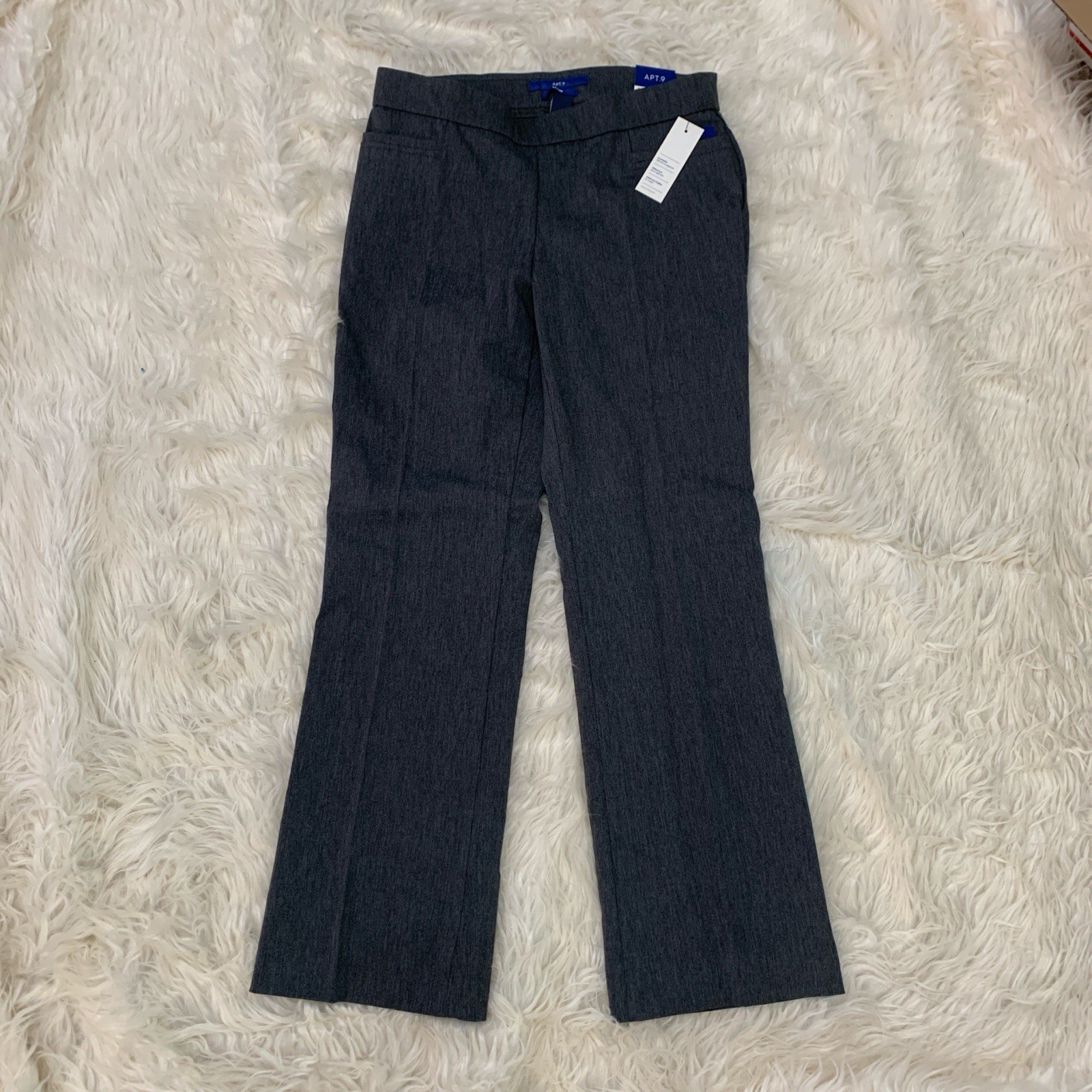 Apt 9 gray bootcut dress pants 4 petite