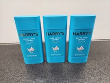 Lot of 3 Harry's Odor Sweat Control Fig Antiperspirant Deodorant NEW Exp 03/23
