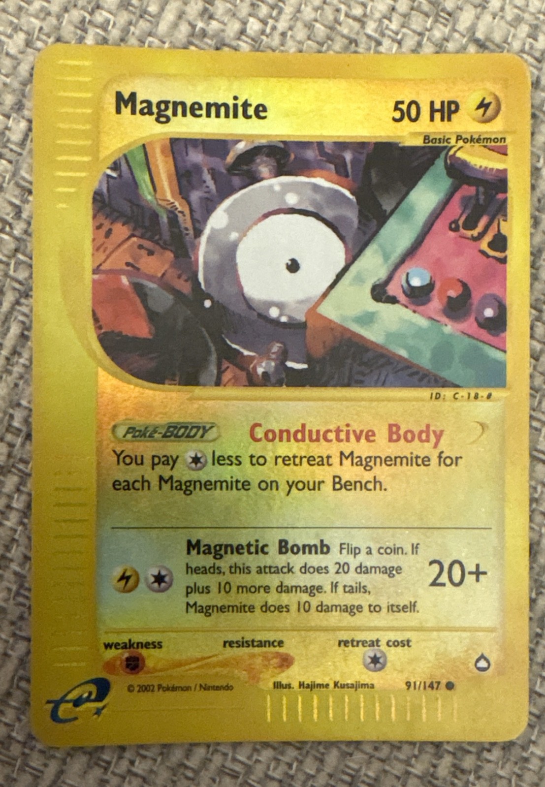 Magnemite 091/147 Aquapolis Reverse Holo