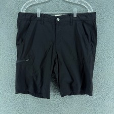 Weatherproof Vintage Trail Cargo Shorts Mens 34 Black Stretch Hiking Outdoor