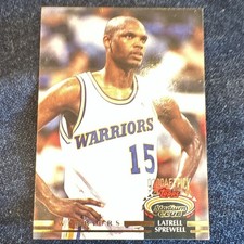 Topps 1992-93 Stadium Club Latrell Sprewell Warriors Rookie Card #320. rookie card picture