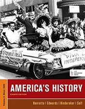 Americas History, Volume II Paperback