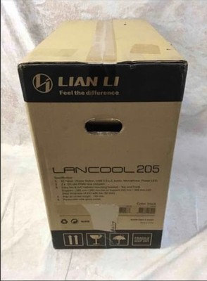 LIAN LI Lancool 205 Gaming PC Case ATX Mid Tower Tempered Glass Black