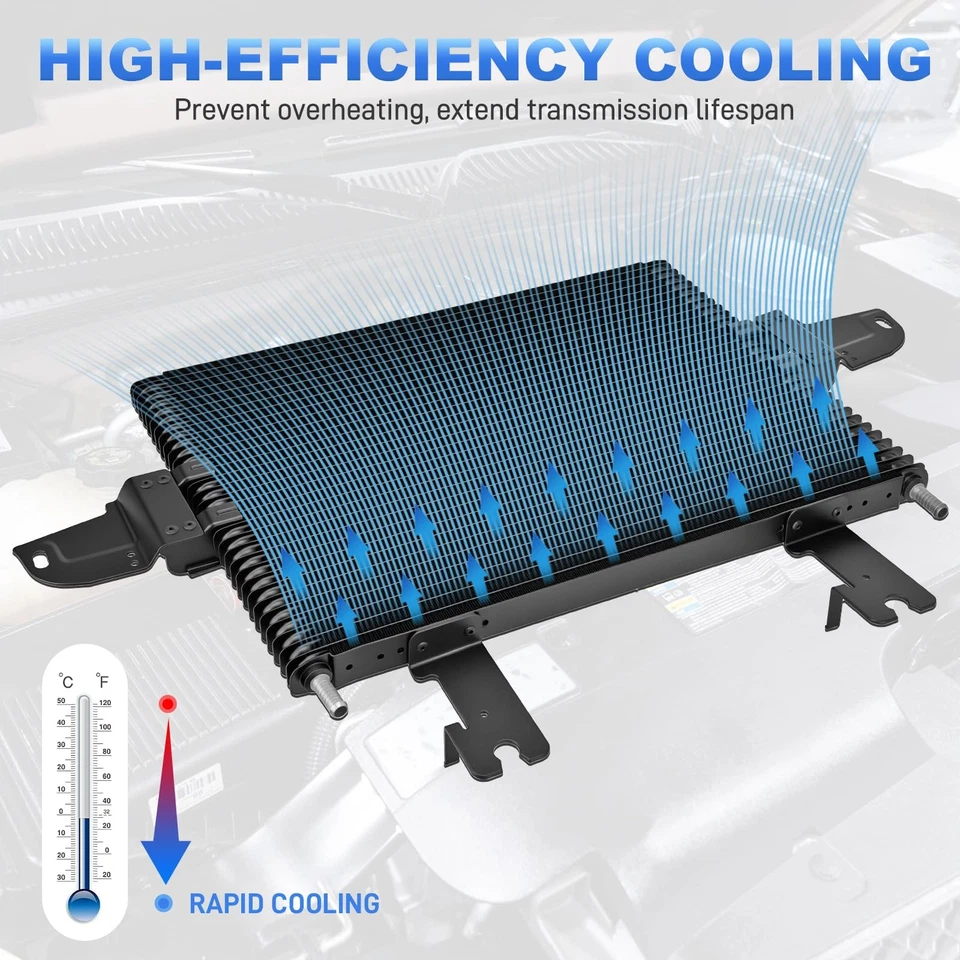 Automatic Transmission Oil Cooler For Ford F250 Super Duty Truck V8 6.0L 2003-07 - Image 4 of 4
