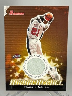 2003-04 Bowman Rookie Recall Darius Miles Game Worn  RRE-DM