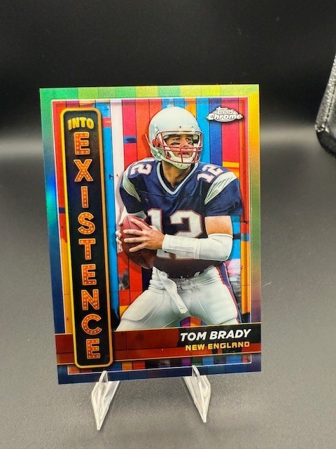 TOM BRADY 2024 TOPPS CHROME INTO EXISTENCE CASE HIT SP NEW ENGLAND Q5604