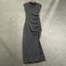 ANTHROPOLOGIE Cowl-Neck Textured Column Midi Dress Women's Size XS