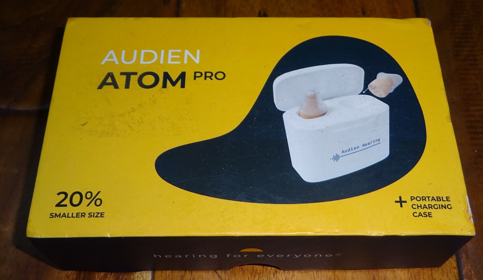 AUDIEN ATOM PRO Wireless Recharable OTC Hearing Aids...Tested Open Box