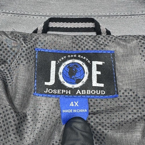 Blazer Joseph Abboud Para Hombre Grande 4X 60 Pecho Gris Sencillo Dos Botones Elastizado - Imagen 6 de 16