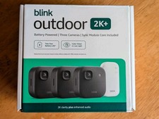 BLINK OUTDOOR 2K WIRELESS SECURITY CAMERA 3 CAMERA SYSTEM NEW w/Sync Module