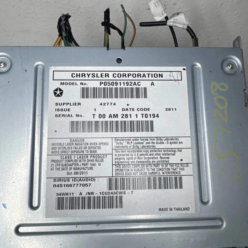 Dodge Durango 2012 radio Android, Sirius, AUX, usado, fabricante de equipos originales Foto 4 de 4