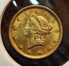 1854 Gold Dollar Type 1 High Grade AU/BU Choice Original