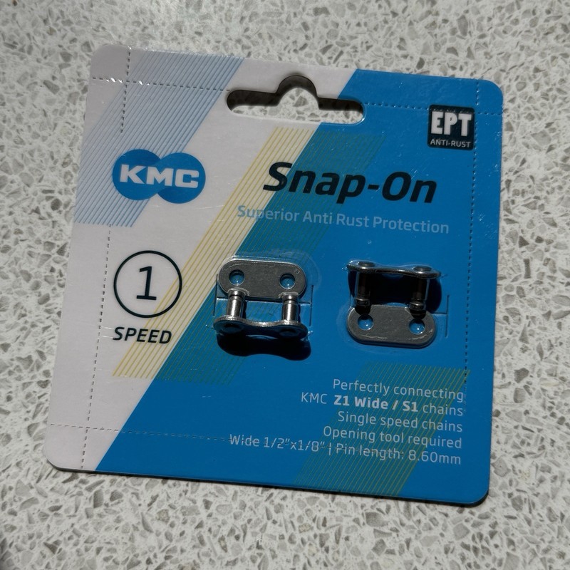 KMC Snap-on Quick Link For Single Speed Chains Brand New