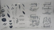 NEW Close to My Heart CC1228 Stamp Set From the Heart Double Pack Happy Special