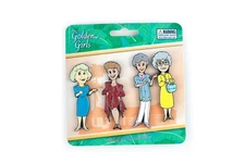 The Golden Girls 4-Piece Enamel Pin Set | Rose | Blanche | Sophia | Dorothy |