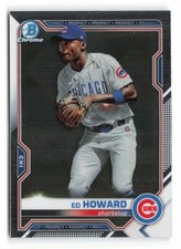 2021 Bowman  Ed Howard Chicago Cubs RC