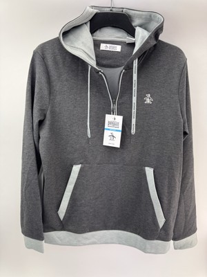 Original Penguin Golf Hoodie Earl Colour Block UK Medium / Grau / Neu /25224
