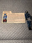 VINTAGE 1980'S G.I. JOE COBRA OFFICER COMPLETE WITH FILE CARD Broken Body