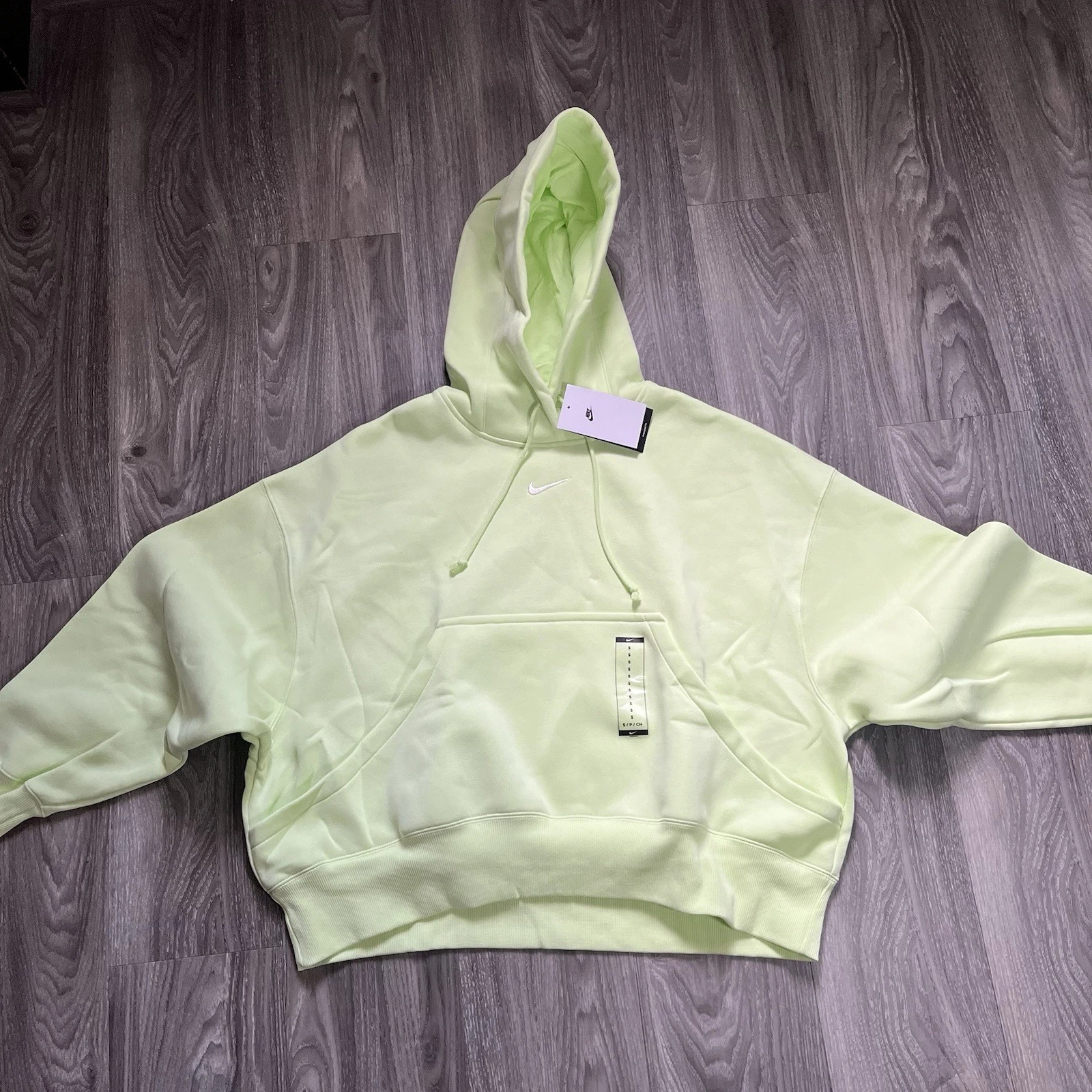 Nike Womens Center Swoosh Hoodie Sweatshirt Small Embroidered Green Oversized
Opens in a new window