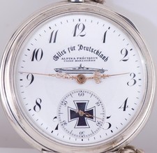 Antique 1930s German U-Boat Officer Award Pocket Watch – Alpina Union Horlogere