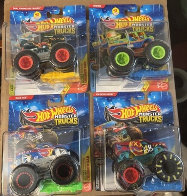 4 - 2025 2026 Hot Wheels Monster Trucks Unimog Race Ace Dual Engine Demo Derby