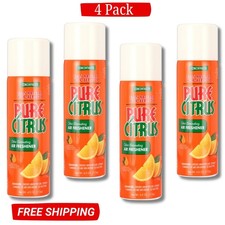 Pure Citrus Orange Air Freshener, 4oz Pack of 4 Free Shipping Non-Aerosol