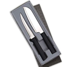 RADA Cutlery 2-Piece Chef Knife Gift Set Stainless Steel Made in USA Black Ha...