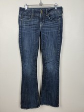 American Eagle Artist Stretch Flare Bootcut Jeans Dark Wash Blue Denim Womens 4R