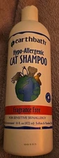 EarthBath Hypo Allergenic Cat Shampoo Fragrance Free Allergies Sensitive Skin 